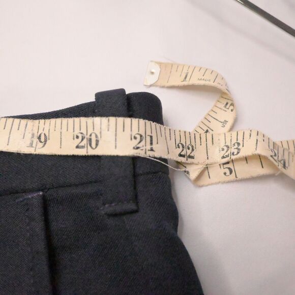 VTG JCPenney Comfort Slacks Mens 42x32 Navy Blue High Rise Dress Pants Trousers - Picture 4 of 6